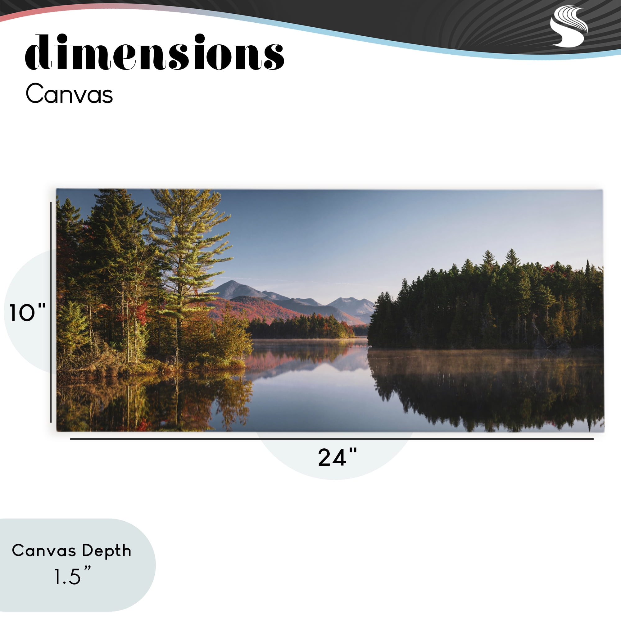 Stupell Industries Autumn Morning Reflection Canvas Wall Art, design by Jonathan Zaharek