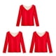 thumbnail image 2 of Minnieouse Camisa térmica Ropa interior de invierno Ropa de abrigo Moda Tamaño compacto Lavable Top Lencería larga al tacto DIY Prop Rojo Type1 NO1, 2 of 6