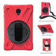 thumbnail image 2 of XYX Case for Samsung Galaxy Tab A 10.5 2018 SM-T590/SM-T595 with 360 Degree Rotating, Hand Strap, Shoulder Strap, Red, 2 of 7