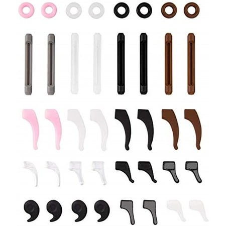 

20 Pairs Eyeglass Retainer Premium Silicone Anti-slip Eyeglass Holder Multicolor Eyeglass Grips Eyeglass Ear Hook Round Eyeglass Retainers