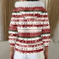 thumbnail image 6 of Women's Fashion Casual Sweater with Zipper Print, Plush Hooded Cardigan Jacket for Christmas Season and Cozy Wear,Vermilion,2XL, 6 of 7