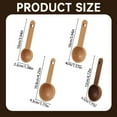 thumbnail image 3 of Limited Time Offer Dienrx Wooden Coffee Spoon in Walnut, Wooden Coffee Spoon in Walnut Coffee Measuring for Coffee Ground Or Tea Home Kitchen Accessories Coffee 1 Pack, 3 of 7