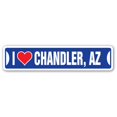 thumbnail image 1 of SignMission D-7-SSIL-Chandler Az Autocollant de Rue - J'aime Chandler&44; Arizona, 1 of 1