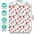 thumbnail image 4 of Dog Food Mat with Red and Pink Cherry Print, Absorbent Waterproof Pet Feeding Mat, Non-Slip, Quick Dry, Easy Clean Mat with Aesthetic Fruit Design for Cherry Lovers, 4 of 6