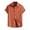 Brown, variant on Bcfgryg Male Summer Hawaii Solid Shirt Short Sleeve Pocket Turn Down Button Shirt Tops Men's Slim Fit Dress Shirts