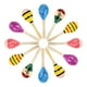 thumbnail image 1 of 12 mini maracas de madera coloridas con forma de martillo de arena, juguetes educativos para conciertos, festivales, karaoke, fiestas y espectáculos., 1 of 9