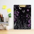 thumbnail image 2 of FORMRS Acrylic Clipboard with Low Profile Clip Standard A4 Letter Size, 12.5" x 9", Gothic Floral Print, 2 of 8
