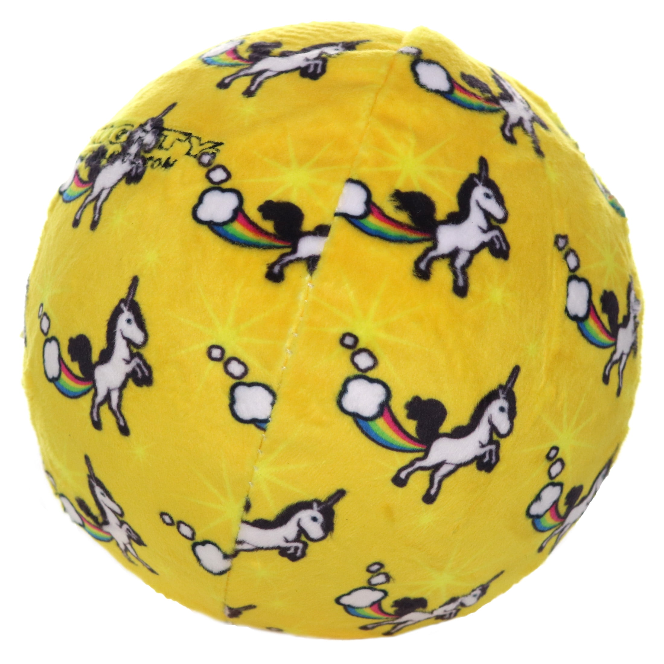 Mighty Ball Large Unicorn Durable Squeaky Plush No Stuff Dog Toy