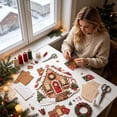 thumbnail image 5 of Clearance! DIY Crafts Christmas Patchwork Fabric Art Kit Handmade Set Sewing Supplies Holiday Project Felt Applique Material Package Home Decoration Gift Adult Beginner, 5 of 5