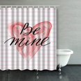 thumbnail image 1 of ABPHQTO Be Mine Valentines Day Greeting Cortinas de ducha Cortina de baño 160x180 cm, 1 of 1
