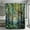 Green Stained Glass, variant on Sage Green Misty Forest Shower Curtain Green Tree Country Masculine Mountain Shower Curtains for Mens Bathroom Decor Sets, Waterproof Cloth Fabric with Hooks, 36 x 72 Inch