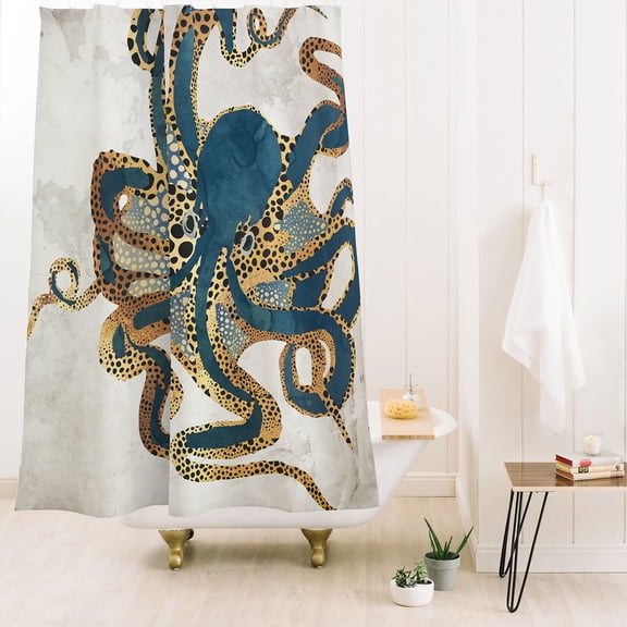 Society6 Spacefrogdesigns Underwater Dream Vi Shower Curtain 71" x 74"