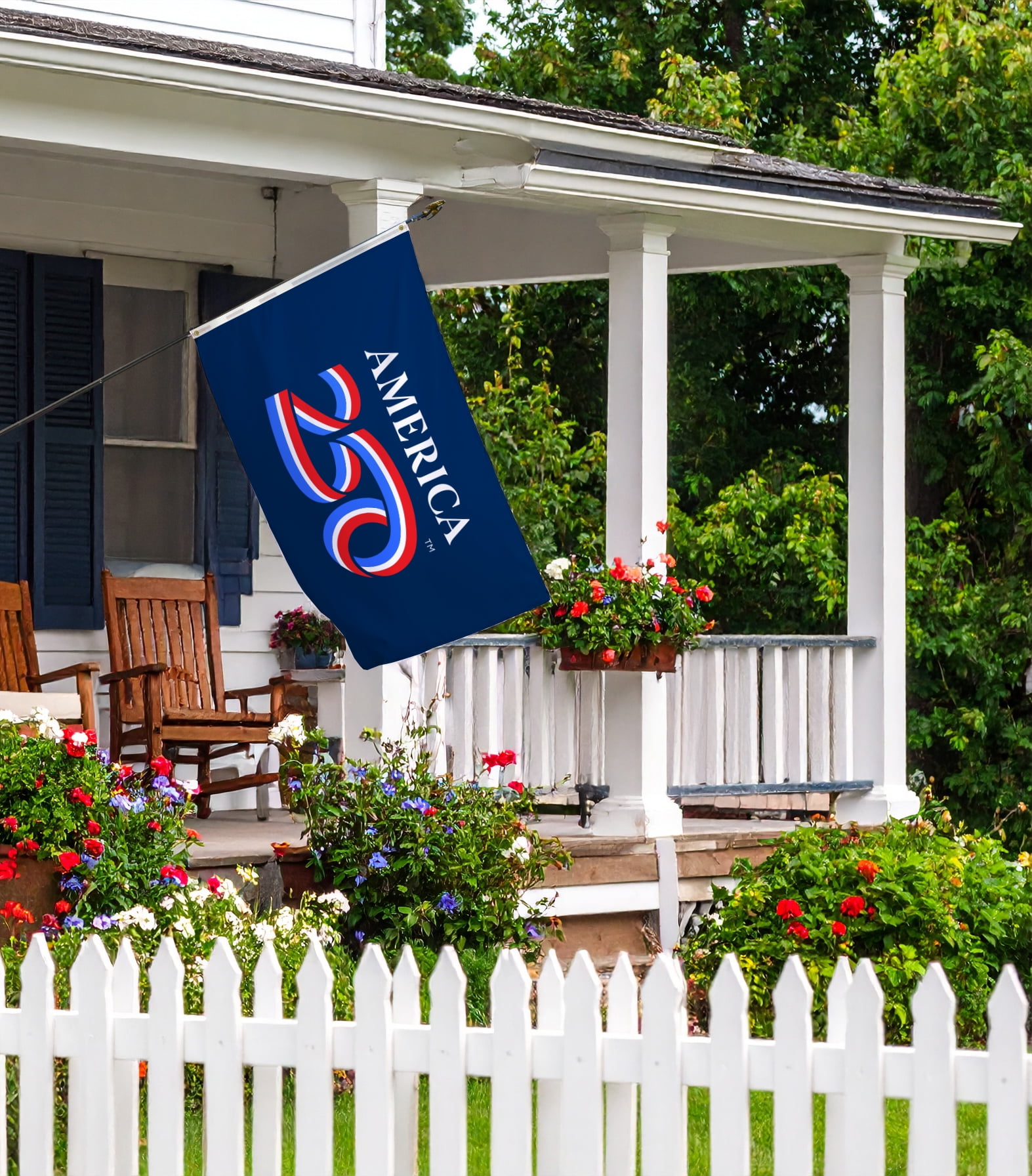 A250 3'x5' Durable Polycotton American Flag with Grommets