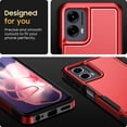thumbnail image 6 of for Moto G Power 5G 2024 Case, [Shockproof] Military Grade Proof Protection [Dropproof] Rugged Protective Heavy Duty Phone Case Cover for Moto G Power 5G 2024 (Red), 6 of 14