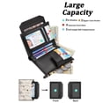 thumbnail image 2 of GAEKEAO Women's Bifold Wallet Rfid Blocking Vegan Leather Floral Card Holder with Zipper Pocket and ID Window, 2 of 6