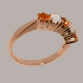 thumbnail image 3 of LBG British Made 9k Rose Gold Natural Citrine & Opal Ladies Eternity Ring - 33 size options - Size 10, 3 of 7