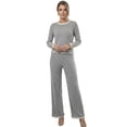 thumbnail image 1 of Conjunto 2 Piezas Blusa Manga Larga Y Pantalón Ajuste Cómodo Sofisticado para Mujer, 1 of 5