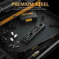 thumbnail image 3 of LEXIVON Impact Driver Extension Bar Set, 1/2" Drive | 3-Piece 3" 6" & 8" Long, Organized In A Tray | Hardened and Heat Treated Chrome Vanadium Steel (LX-115), 3 of 5