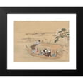 thumbnail image 2 of Teisai Hokuba 14x11 Black Modern Framed Museum Art Print Titled - Boat to the Yoshiwara (1800s), 2 of 5