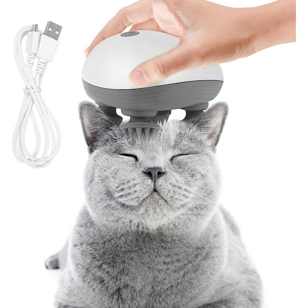 1 piece Pet Massager for Dogs and Cats, Potable Cat Massager Waterproof Electric Scalp Massager for Full Body Massage, Hair Growth and Stress Relax, Pets Relax oso de fresa Electrónica