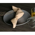 thumbnail image 6 of Native Fab Chambray Fabric Dinner Cloth Napkin Reusable Cotton 17"x17" Set of 4 - Mustard Yellow, 6 of 6