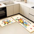 thumbnail image 5 of Kitchen Rugs Sets 3 Piece with Runner Floral Kitchen Floor Mat Carpet Farmhouse Rugs and Mats Non Skid Washable Runner Rug for Kitchen Office Sink Laundry, 5 of 12