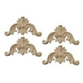 thumbnail image 3 of 4Pcs Wood Appliques DIY Carving Decal Ornament Frame for Drawer Mirror Decor 10cmx10cmx0.8cm, 3 of 8
