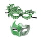 thumbnail image 5 of Máscara de mascarada para parejas, máscara de fiesta, estilo vintage, antifaz, accesorios de disfraz Verde, 5 of 9