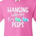 thumbnail image 4 of Inktastic Easter Hanging with My Peeps Pastel Bunnies Youth T-Shirt, 4 of 5