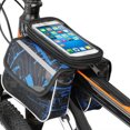 thumbnail image 3 of Bolsa De Haz De Bicicleta Bolsa Delantera De Bicicleta De Montaña Bolsa De Teléfono Móvil Con Pantalla Táctil ?Bolsa De Sillín? Bolsa De Cuadro Equipo De Ciclismo Moyic HA025568-02, 3 of 6