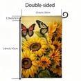 thumbnail image 3 of PHYHOO Sunfolwers Rose Bird Summer Garden Flag Double-side Home Outdoor Yard Garden Flag Decoration White, 3 of 6