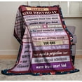 thumbnail image 3 of LHSHID 60th Birthday Gifts for Women 60th Birthday Gift Ideas Blanket Gifts Ideas for 60th Birthday Birthday Gifts for 60 Year Old Woman 60th Birthday Party Decor Gifts for Mom Wife 30x40in, 3 of 5