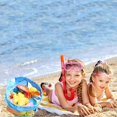 thumbnail image 5 of Bolsa de playa grande de malla, duradera, con cordón ajustable, para guardar juguetes de piscina y natación, ideal para mantenerla alejada de la arena y el agua. No incluye juguete., 5 of 5