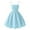 Sky Blue D7 teens dress, variant on HUCOAE Cute Dresses For Teens Girls Light Blue Dress Girl'S Smocked Ruched A Line Swing Dress Layered Tie Shoulder Flowy Cami Dress 11-12 Years Sky Blue
