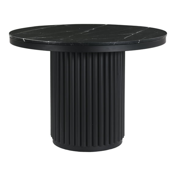Moe's Home Collection Tower Metal Dining Table Black Color
