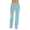 thumbnail image 3 of #followme Ultra Soft Solid Stretch Jersey Pajama Pants for Women (Aqua, 2X Plus Plus), 3 of 3