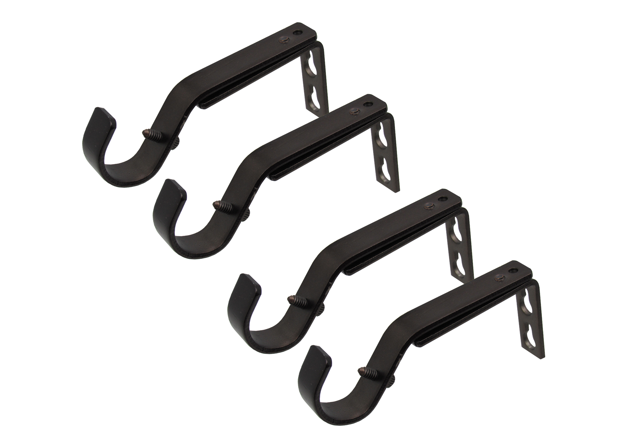 Mainstays Double Rod Bracket Set Nickel Com