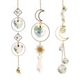 thumbnail image 4 of Crystal Love Star Moon Metal Ring Hanging Home Car Pendant (25) Ndcxsfigh Nuevos Originales, 4 of 8