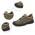 thumbnail image 5 of Men's Breathable Mesh Casual Shoes Lightweight Soft Sole Walking Sneakers Comfortable Outdoor On Loafers For Daily Wear 7.5 Khaki, 5 of 8