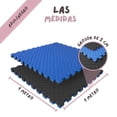 thumbnail image 3 of Piso Tatami 4m² 4pz Artes Marciales Gym Foamy 100x100x2cm Azul/Negro, 3 of 5