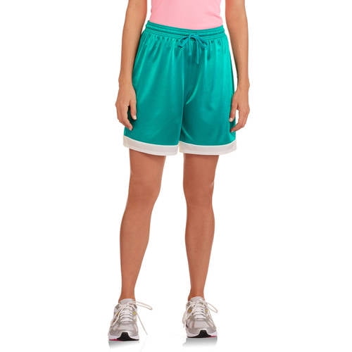 Women's Colorblock Long Basketball Short - Walmart.com