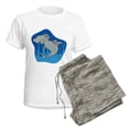 thumbnail image 5 of CafePress - Hammerhead Shark Women's Light Pajamas - Women's Short Sleeve Print T-Shirt and Pants Light Cotton Pajama Set, 5 of 7