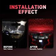 AUTOXBERT Car Interior Roof LED Star Light Atmosphere Starry Sky Night USB Projector Decoration Lamp