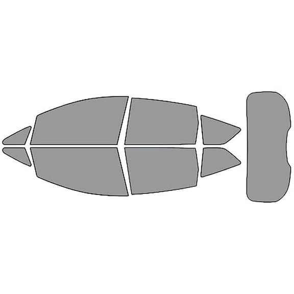 Rvinyl Window Tint Kit Compatible with Ford C-Max 2013-2018 - Complete Precut Kit - 50%