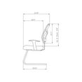 thumbnail image 4 of Lorell ErgoMesh Series Mesh Side Arm Guest Reception Waiting Room Chair, 4 of 15