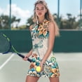 thumbnail image 2 of Yuyamidu Boho Floral Dragonfly Womens Tennis Golf Dresses Size 2XL Lightweight Golf Athletic Workout Exercise Dress Built in Shorts Workout Dresses Polyester Athletic Dress with Shorts, 2 of 7