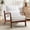 Beige, variant on Accent Chair, Mid Century Modern Chair with Pillow, Upholstered Lounge Arm Chairs, Linen Fabric Comfy Reading Chair with Wood Frame, Side Chair, Beige White