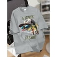 thumbnail image 2 of Boys T Shirts Boys Graphic Tees Short Sleeve Funny Fishing Pattern Summer Tops for 8-12 Years, 2 of 7
