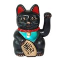 thumbnail image 4 of Maneki Neko regalo Oro agitando la mano Fortuna estatuilla 6 pulgadas 7 pulgadas 8 pulgadas Oro ABS Zhaocai Lucky Cat Maneki Neko Sincero Hogar, 4 of 6