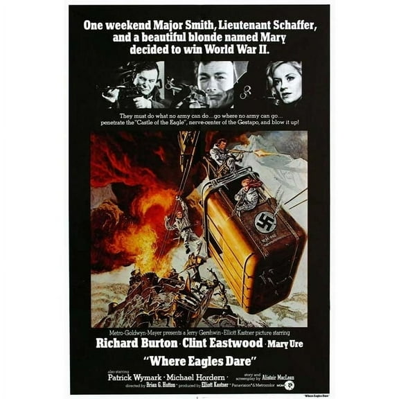 Where Eagles Dare Movie Poster Print (27 x 40) - Item # MOVCB61093